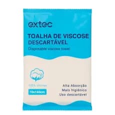 Toalha de Viscose Descartável 70 x 140 Alta Absorção Higiênico Descartável Unitário