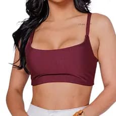 Top Feminino Fitness Alça Fina Academia