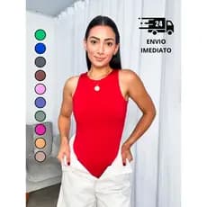 Body Feminino Regata Suplex Bory Blusa Feminina