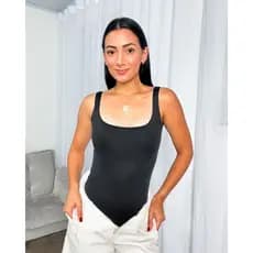 Body Feminino Decote Quadrado Suplex Blusinha Básica Moda Blogueira Tendencia