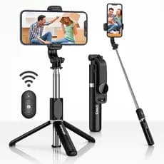 Bastão tripé pau selfie 360 bluetooth 3 em 1 com controle - envio imediato