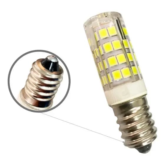 Kit C/5 Lâmpadas Halopim E14 Led 5w Para Lustres E Arandelas Branco quente Branco frio BIVOLT