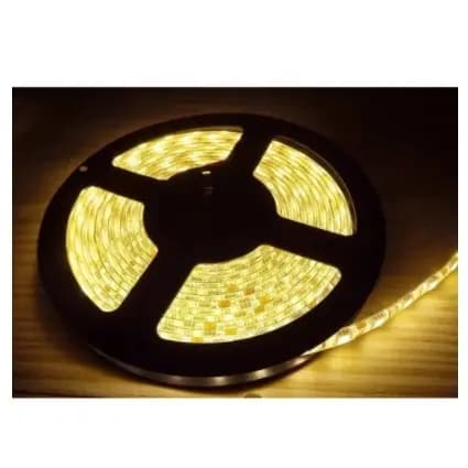 Fita Led 5050 5 Metros Com Silicone Ip65 Branco Frio ou Branco Quente + Fonte 3A