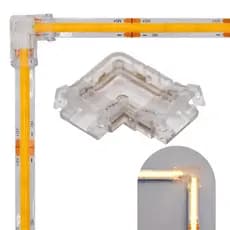 kit 5 a 10 conetor L emenda para fita led 8mm/10mm 240 e 120 leds