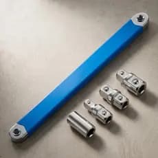 Chave Extensão Desvio 15 Polegadas + 4 Adaptadores Espaços Estreito Acesso Difícil Reparo Automotivo