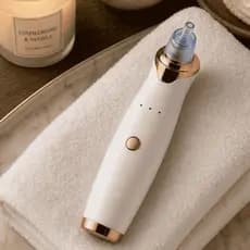 Removedor de Cravos a Vácuo Recarregável USB Limpador de Poros Facial com 5 Ponteiras Sucção, Poros Cravos e Espinhas