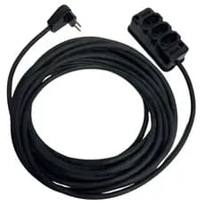 Extensão Reforçada Cabo PP 2x2,5mm Tomada Tripla de 5/10/15/20 (METROS) Bivolt Resistente