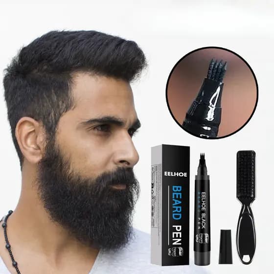 Enchimento De Lápis De Barba Para Homens , Kit De Caneta De À Prova D'água , Longa Duração Com Escova , Criando Cuidados