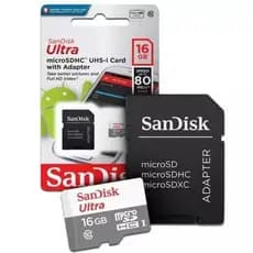 Cartão De Memória Sd Com Adaptador Sd 16gb Sandisk