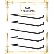 Kit Arara De Parede Cabideiro Aço Resistente Organizador de Roupas Loja Closet Quarto