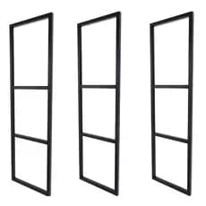 3 Suporte Pratileira Estilo Industrial Parede Teto 100cm