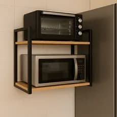 Suporte para Microondas Forno Eletrico Air Frier impressora Prateleira de Parede Nicho Industrial