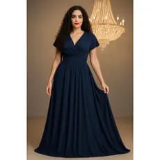 Vestido de festa longo elegante varias formas de vestir
