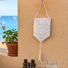 Flâmula De Cerâmica Fria Decorativa 11x15cm Frase Personalizada