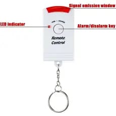 Kit Alarme casa sem fio com sensor de presença  2 controles + 1 suporte de fixação