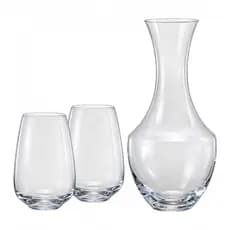Jogo Decanter 1,5l Com 2 Copos 450ml Em Cristal Ecológico