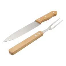 Kit Churrasco Inox Design 2pcs (faca 7 + Garfo 5)
