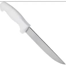 Faca Aço Inox 10 ¨ Cheff Cozinha Carnes Cortes Diversos Cor BRANCO COM AÇO INOX
