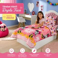 Edredom Infantil Lepper Personagem Dupla Face Cama Solteiro Menino Menina Macio Estampado Cobre Leito Coberdrom Desenho