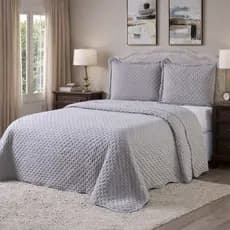 Colcha Cobre Leito Casal Luxo 3 Peças Lisa Roupa De Cama Alta Qualidade Resistente Capa Colchão Diversas Cores