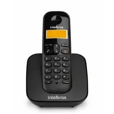 Telefone Sem Fio Intelbras Ts 3110 Preto Visor Luminoso Com Identificação de Chamadas