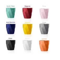 Jogo de Canecas Cerâmicas 4 peças Louça Café da Manha Cores Variadas