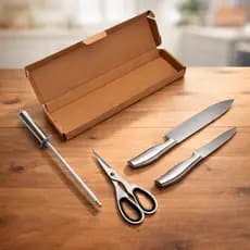 Kit Churrasco 4 Peças em Inox