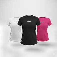 kit com 3 camisetas baby look dry fit para academia/corrida/treino com proteção uv