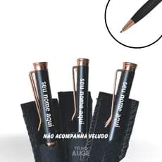 Kit 10 Caneta Metal Personalizada a Laser com seu Nome Frase ou Logo