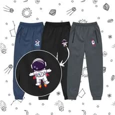Kit 2 e 3 Calça ASTRONAUTA  de 2 Ao 16 ANOS Infantil Juvenil Criança Bebe Bolso E Ziper Menino Escola Creche