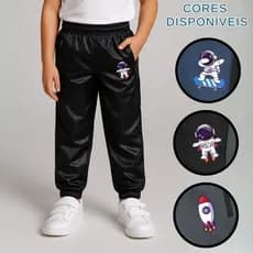 Kit 2 e 3 Calça de 2 Ao 16 ANOS ASTRONAUTA Infantil Juvenil Criança Bebe Bolso E Ziper Menino Escola Creche