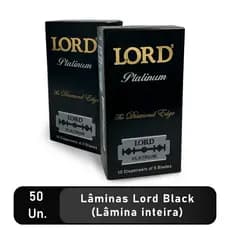 Lord Platinum Diamond Black 10 caixas com 50 unidades inteiras totalizando 500 unidades