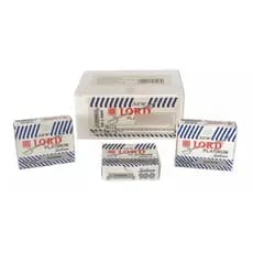 Lâmina de barbear  Lord Platinum cortada kit 10 caixinhas com 100 metades