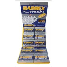 Lâmina de barbear Barbex kit 10 cartelas com 50 unidades
