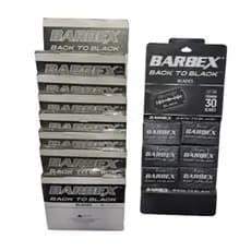 Lâmina de Barbear Barbex Black cartela com 30 unid. kit com 10 cartelas (300 unidades)