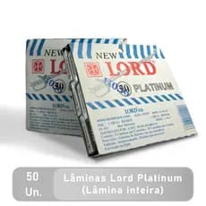 Lâmina Lord New Platinum 10 cartelas com 50 unidades inteiras total de 500