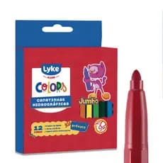 Kit 12 Canetinha Caneta Hidrografica Pen Jumbo Escolar