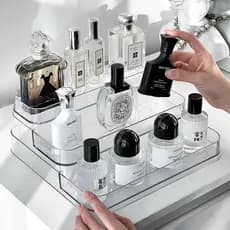 Expositor Organizador de Bancada 3 Andares para Perfumes, Cremes e Maquiagens