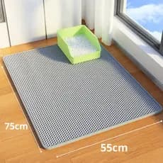Tapete Higiênico para Caixa de Areia de Gatos Anti Sujeira Coletor Antideparrante 55x75
