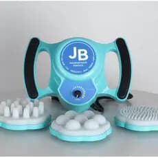 Massageador Corporal Muscular Profissional Portátil De 3 Cabeças Acopláveis Bivolt