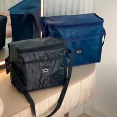 Bolsa Lancheira P/M/G Multiuso Com Isolante Térmico De Alça Transversal Para Viagens E Passeios