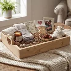 Kit 10 Bandejas com Alça Coração Madeira Pinus café, decoração, mesa posta, cozinha, escritorio, banheiro, quarto