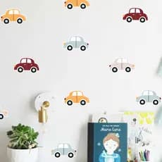 Adesivos De Parede Carros coloridos Mini carrinhos