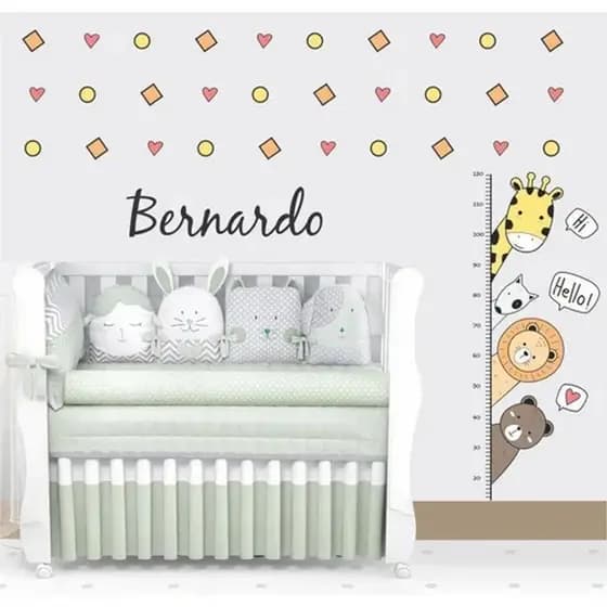 Adesivo De Parede Quarto Infantil Régua Crescimento