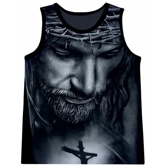 Camiseta Regata Poliéster - Jesus Cristo
