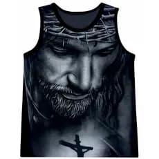 Camiseta Regata Poliéster - Jesus Cristo