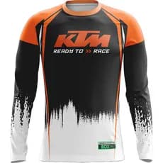 Camisa Manga Longa Masculina Motocross Motociclista Esportiva Com Proteção Solar