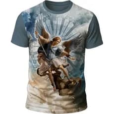 Camiseta São Miguel Arcanjo | Religiosa Católica em Malha