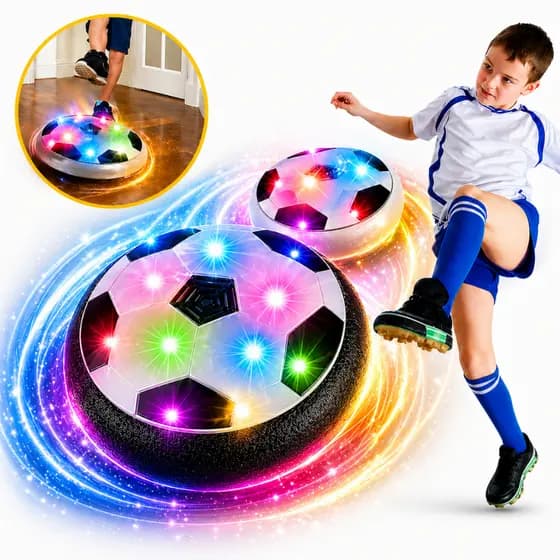 Bola Flutuante LED Infantil Diversão Dentro de Casa Seguro Disco Futebol Infantil LED Bola Que Desliza No Chão