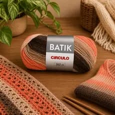 Fio 100% Acrílico Batik 100g Mesclado Colorido Crochê Tricô Artesanato Cachecóis Premium Criativo